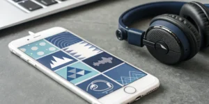 Matteson Gregory on Using Music to Heal and Inspire | Local Music Somewhere 1 Listening to free streaming music radio stations on a smartphone.