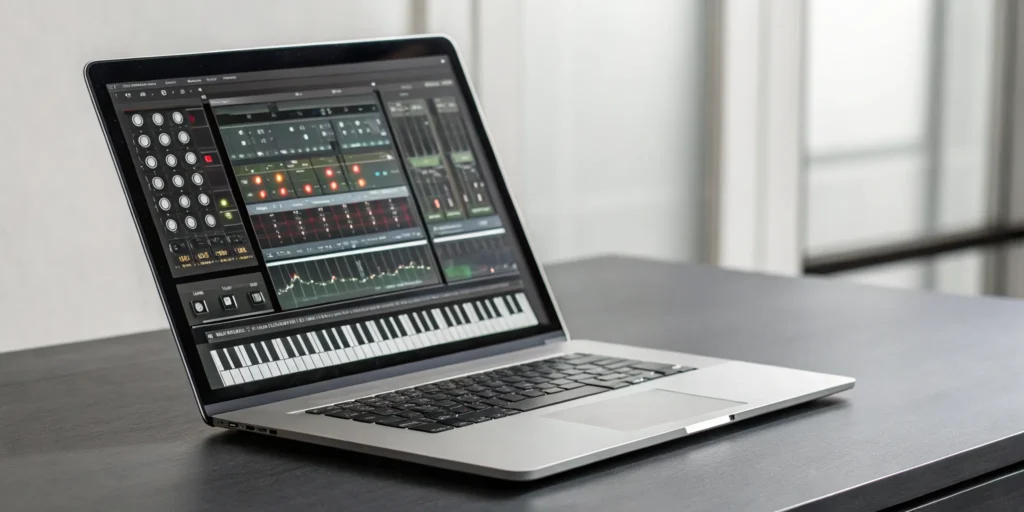 Blog 5 Creating a beat on a laptop with one of the best online beat maker tools.