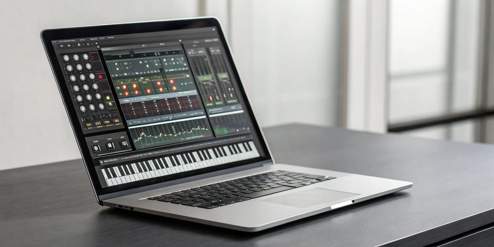 Creating a beat on a laptop with one of the best online beat maker tools.