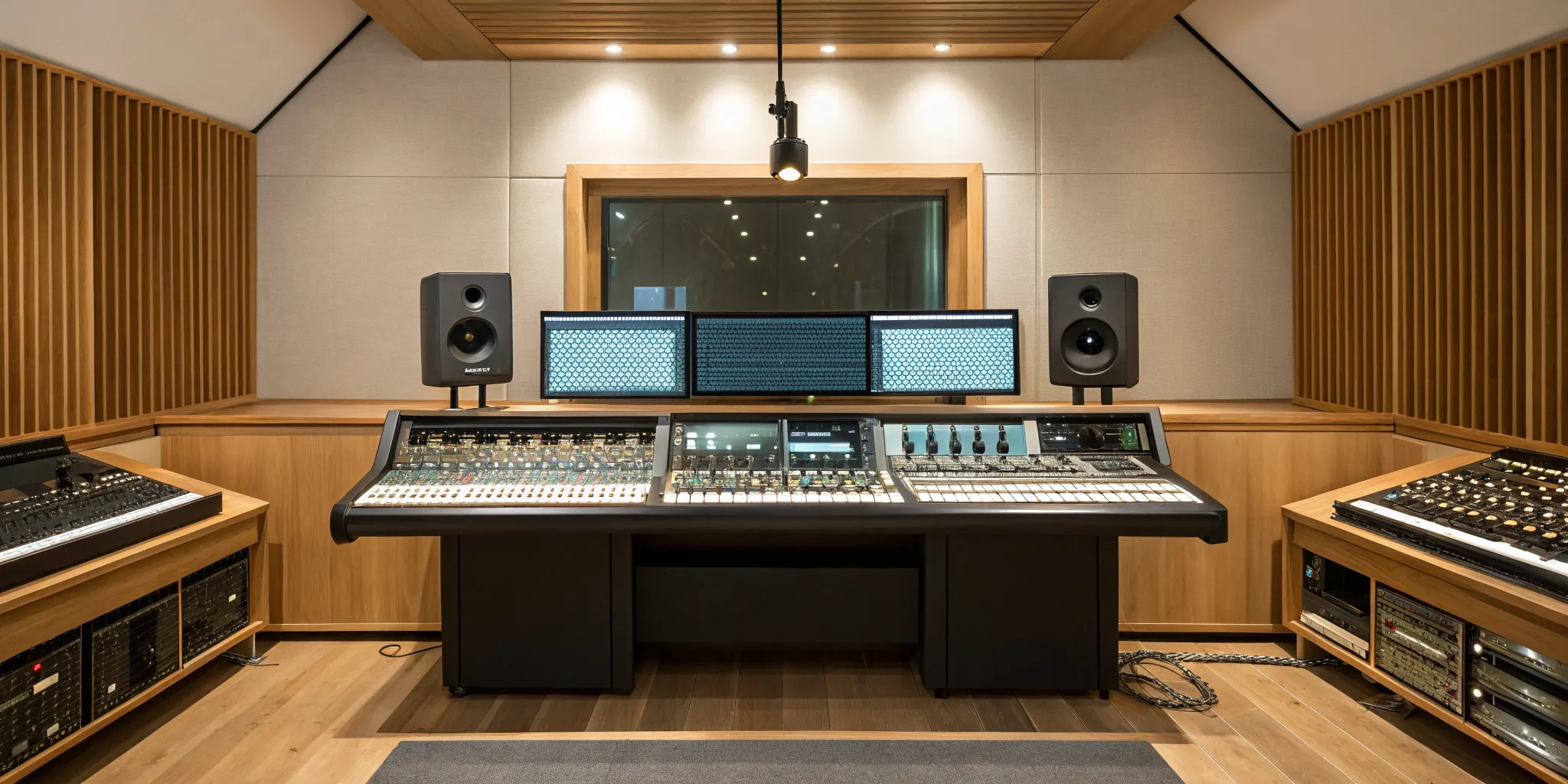 A human engineer's studio, a choice for one of the best audio mastering services.