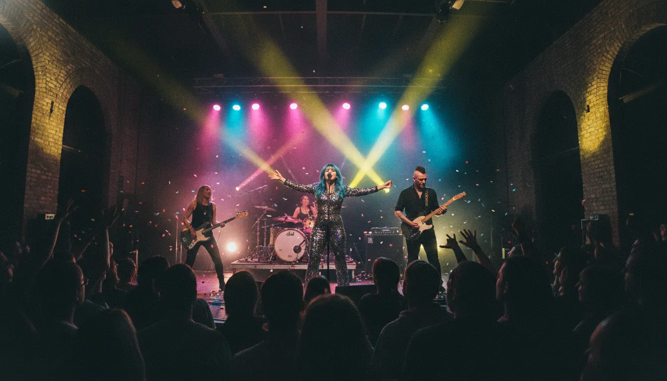 Charlotte independent artists performing for a live audience