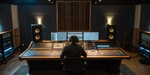 Fred Heintz IV | Late Night Special | Local Music Somewhere w/ Greazy Keyz 5 Audio engineer at a mixing console providing professional online mixing and mastering.