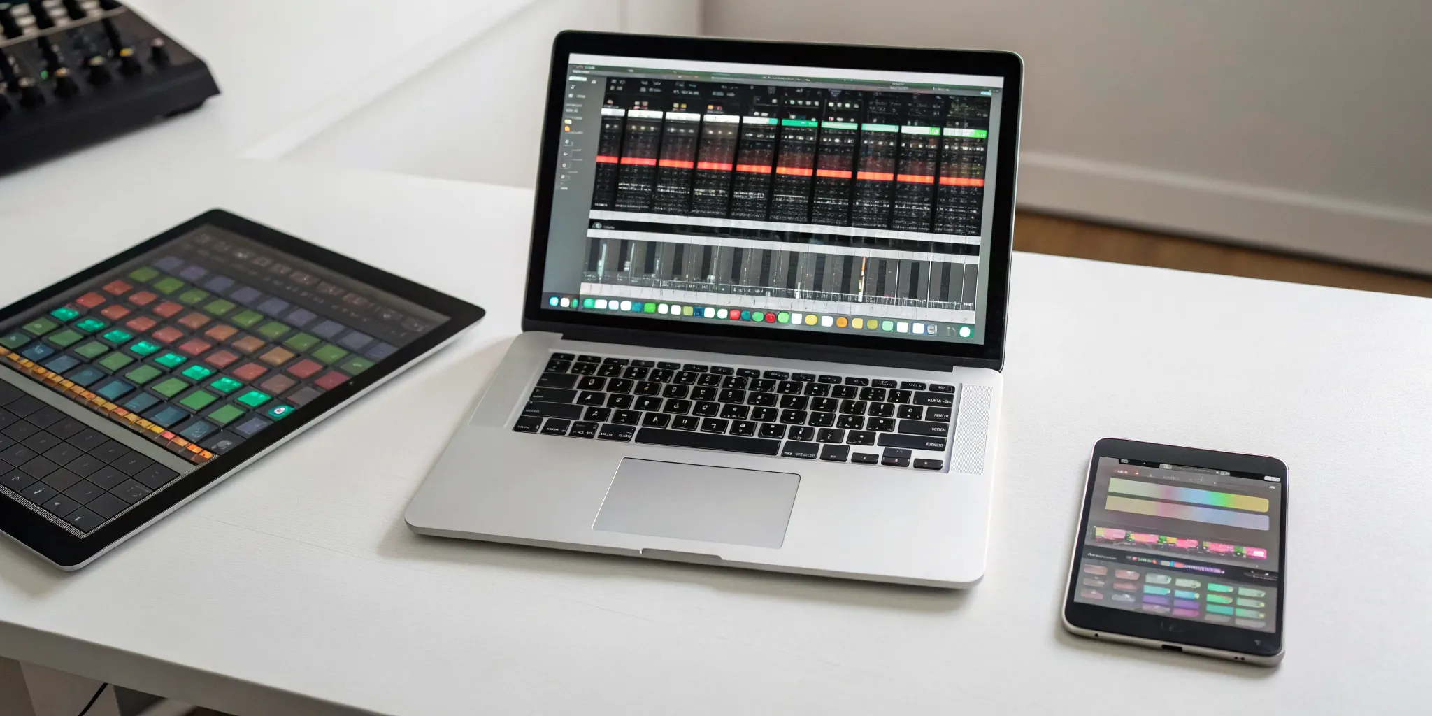 Making a beat online for free with no sign up on a laptop, tablet, and phone.